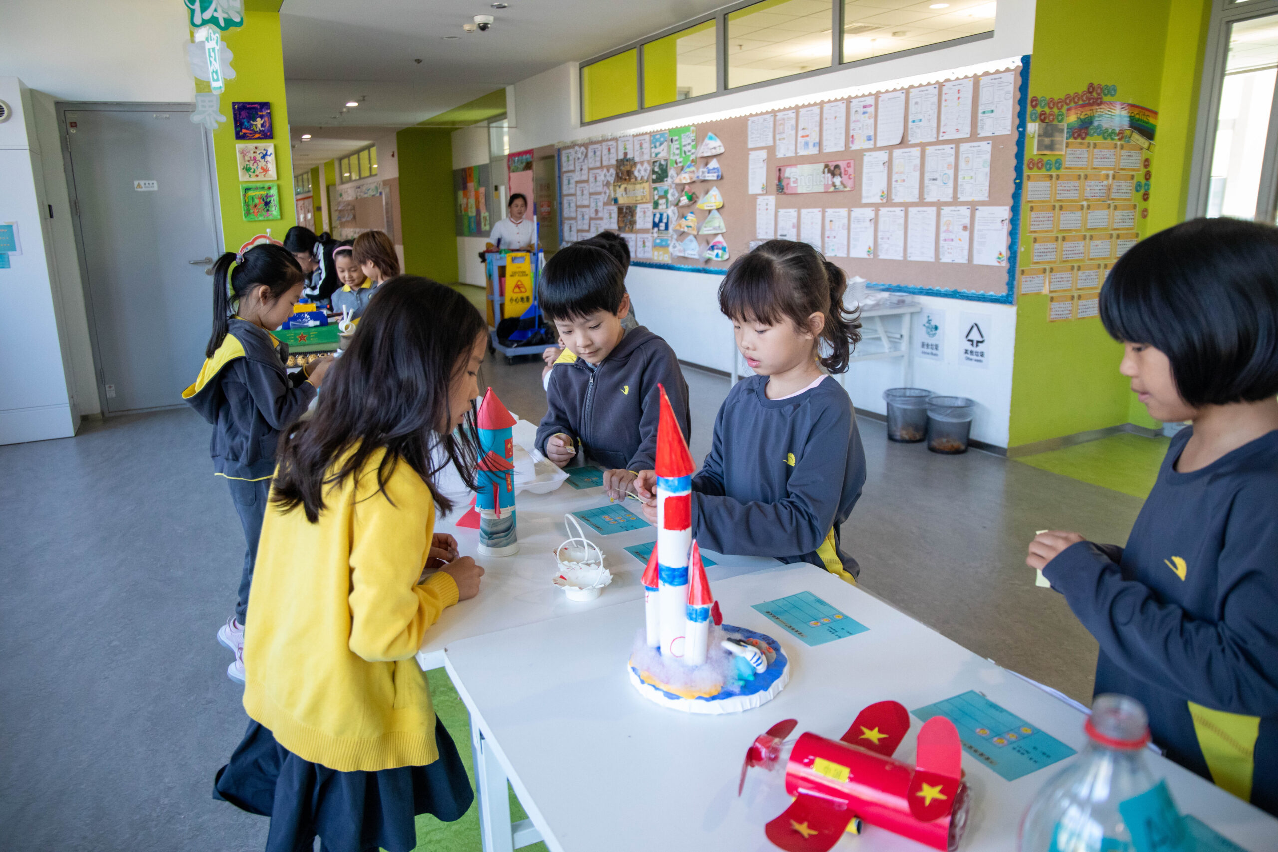 Primary math class -Turning waste into treasure